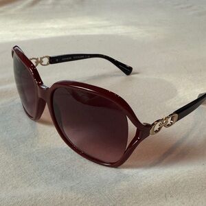 Coach Women's Burgundy Sunglasses